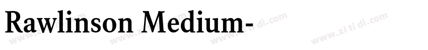Rawlinson Medium字体转换